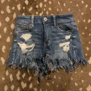American Eagle distress jean shorts